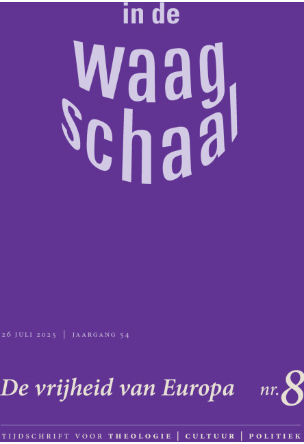 Tijdschrift In de Waagschaal, 2025, nr. 8, "Het vrije Europa"