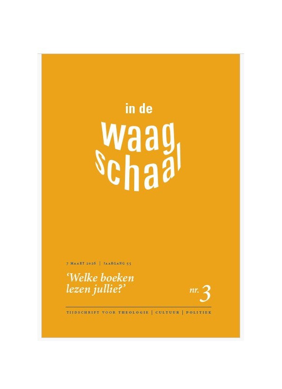 Tijdschrift In de Waagschaal, 2026, nr. 3, "Welke boeken lezen jullie?"