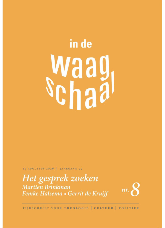 Tijdschrift In de Waagschaal, 2026, nr. 9, "Hendrikus Berkhof"